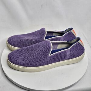 Rothy's Women's Amethyst Terry Slip On Sneakers Shoes Purple Size 10.5 US